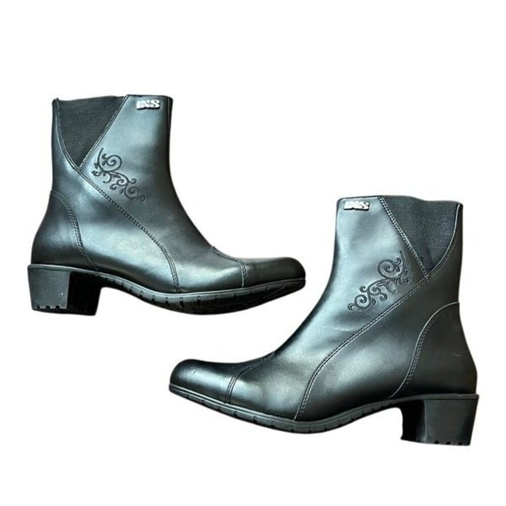 IXS LEA II Leather Motorcycle Riding Boots Waterproof soltoTEX Black NWT size 9